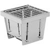 Aundhegrtt Stufa Portatile Riscalda Inossidabile | Peso 0,4 kg, pieghevole, dimensioni 11,5x11,5x1,5 cm chiuso e 11,5x11,5x9 cm aperto.