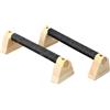 BOYIFEIJIE Maniglie per flessioni in legno, parallele in legno dell'albero della gomma | 2 maniglie per flessioni da 20 cm, per calisthenics, allenamento della forza, per la mano, il fitness e la casa
