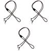 BESPORTBLE 3 Pezzi Cordino per Guanti da Sci Clip Metalliche Regolabile a Tracolla | Design a Collo o Spalla, Accesso Rapido e Mani Libere, Leggero, Portatile, per Guanti e Muffole Invernali
