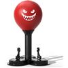 IMAYCC Set di palla da boxe con pompa, sacco da boxe da tavolo, ventosa, per scrivania, ufficio, anti-stress, per chef, colleghi, amici (rosso