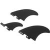 Luxshiny Pinne da Surf Staccabili per Tavola SUP e Kayak, Set Nero in PVC | Montaggio Rapido, Controllo Direzionale, Base a Sgancio Rapido, per Sport Acquatici e Uso in Oceano