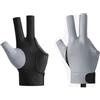 Besttoolifes Guanto da snooker traspirante con 3 dita in rete sul palmo | Impugnatura in silicone antiscivolo, controllo stabile della stecca da biliardo, vestibilità elasticizzata in spandex