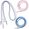 BESTYASH 4 Pezzi Cordino per Guanti da Sci Fibbia Regolabile in Nylon | Filo Elastico Sgancio Rapido, Design Moderno, Blu o Rosa, per Viaggi Invernali