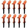Generic Tee da golf alti 8 cm supporto | 10 pezzi 10 gradi testa inclinata design di precisione marcatori di altezza per driving range pratica allenamento corso
