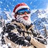 Generic Natale Maschera da Sci 3D Divertente Sportivo per le Attività all'Aperto in Montagna e le Feste Natalizie
