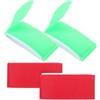 minkissy 4 Pezzi Cinghia di Fissaggio per Sci e Snowboard in Nylon, Leggera | Chiusura a Strappo, per Trasporto e Stoccaggio, Adatta a Sci e Tavole, Confezione