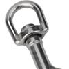 QuivyLivy Clip girevole resistente per guinzaglio del cane catena dell'animale | Materiale di grado marino, prova, per una costruzione durevole, perfetto per corde e ancoraggi per barche (72 mm)