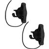 Vaguelly 2 Pezzi Tappo Valvola per Kayak Gonfiabile, Doppia Tenuta, PVC Nero | Adattatore Aria con Cordino, Compatibile con Canoe e Gommoni, Finitura Nera, per Acque Interne e Pagaia