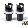 SRJQXH 2 Pezzi Adattatore Pompa Paddle, Raccordo Gonfiaggio SUP Nero | Valvola Sup, Adattatore Pompa SUP in Plastica, per Kayak, SUP, Gommoni, Campeggio E Attività Nautiche