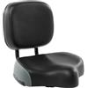 hongward Sella per bicicletta con schienale molto grande, comfort extra morbido | Memory Foam e imbottitura impermeabile in poliuretano, ricambio universale per triciclo, mountain bike, city bike ed e-bike