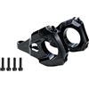 Honseadek CNC 6061 Lega Attacco Diretto Attacco 35mm Nero DH | Adatto a barre da 31,8 mm, rialzo da 28 mm, forcelle a doppia corona, ideale per corse in discesa e sentieri ripidi (nero