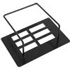 GOOHOCHY Supporto da Parete per Bilancia Pesapersone, Rack Nero in Metallo | Bilance da Bagno e Cucina, senza Fori, Salvaspazio, per Case in Affitto e Ambienti Stretti