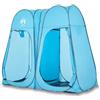 Generic Tenda Privacy Pop-Up Blu Impermeabile Poliestere 190T PU | 233 x 120 x 193 cm, custodia di trasporto inclusa, 2 ingressi con cerniera, picchetti e tir, 4,4 kg