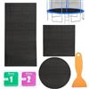 Générique Patch Trampolino Riparazione Strappo Pratica E Robusta In 3 Forme | Nastro Intasamento Trampolino Per Casa Giardino Cortile Patio Prato Prato