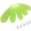 Alipis 5 Pezzi Practice Plug Esca da Pesca da Allenamento, PVC, 7g 10g 12g 15g 20g, Verde Chiaro, Glow in The Dark, per Bass Fishing e Fishing Practice per Angleri