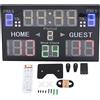 SEAFRONT Tabellone Segnapunti Elettronico Indoor Multisport a 15 Cifre LED | Segnapunti Digitale, Lega di Alluminio ABS, Pallacanestro, Pallavolo, Wrestling, Boxe, da Tavolo per Interni, modalità Timer
