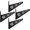 BRIGHTFUFU Supporto per Skateboard da Parete, Portasci Muro in PP Nero | Compatibilità Multi-gear, per Garage e Collezionisti, Organizzazione Sicura, Adatto anche Longboard e Mazze