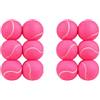 Baoblaze 12 Pezzi Pallina Elastica per namento Tennis Rimbalzante Set di Palline da Tennis con Borsa Resistente All'ura Palline da namento,