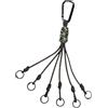 TAZIZI Pesca portachiavi con cordino intrecciato | Fibbia in paracord leggera a sgancio rapido per zaini e attrezzatura da trekking, facile da installare, accessori per esterni