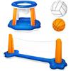 Generico Set Pallavolo In Piscina Palloni giocattolo galleggianti universali per | Giochi Piscina Campo da Pallavolo per Spiaggia Lago Cortile Vacanza Festività Intrattenimento
