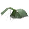 Generic Tenda Capanna 4 Persona Verde Poliestere e Acciaio 270x540x187 cm | Capacità 4 posti letto, peso 7.4 kg, pali in fibra di vetro, tendone staccabile, finestra in rete, montaggio a terra e