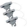 BESPORTBLE 3 Pezzi Tappo Valvola Aria Kayak Gonfiabile Alta Pressione Rotazione | PVC Grigio, Tenuta Ermetica Anti-perdita, Ricambio Rapido per Tavole e Gommoni