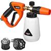 Kebtek Pistola Idropulitrice ad Alta Pressione 5200 PSI con Lancia Schiuma e 5 Ugelli a Spruzzo e Adattatore Compatible per Karcher K2-K7 (MRP-001-A)