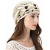 ZLYC Women Cotton Crochet Slouchy Beanie Hat Handmade Knit Summer Skull cap