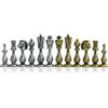 Italfama Set Di Scacchi In Metallo Placcato Oro Argento Italfama, Re 10cm, Italia