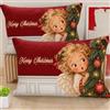 PETTI Artigiani Italiani 2 Federe Natalizie Angel 50x80 cm | 100% microfibra, stampa digitale, set da 2, Made in Italy