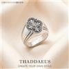 Thaddaeus Anello classico croce gioiello per donna uomo 2023 estate nuovissimo regalo fortunato personale in argento sterling 925