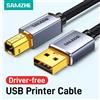 SAMZHE Cavo Stampante USB SAMZHE, USB Tipo B Maschio a A Maschio, Cavo USB 3.0 2.0 Senza Driver per Stampanti Canon Epson HP, DAC, Stampante USB