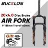 BUCKLOS 20*4.0 Pollici Forcella Fat Bike 140 Millimetri Viaggio In Lega di Alluminio Neve Forcella Anteriore E-bike Forcella Ad Aria Accessori Per Biciclette