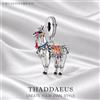 Thaddaeus Ciondolo con ciondolo in argento Sterling 925 decorato con lama colorata donna uomo estate gioielleria raffinata