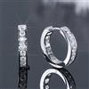 IOGOU 2.5mm Moissanite Orecchini a cerchio Classico D Colore Reale Argento 925 Gioielli Sterling Per Le Donne Degli Uomini Certificato Regalo della Festa Nuziale