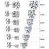 IOGOU 100% 925 Sterling Silver Real 0.1-3.0 carati Six Claws Moissanite orecchini per donna uomo 2023 Trend Sparkling Fine Jewelry