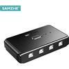 SAMZHE Hub USB2.0 a 4 Porte, Switch USB, Condivisore per Stampante, Due Computer Condividono un Dispositivo USB, Splitter USB 4 in 1 uscita