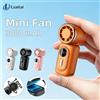 Ventilatore Portatile Mini, Ventilatori Piccoli da Mano, 5 Velocità, 3000mAh, Ventilatore Turbo di Raffreddamento, Display LED, 180° ° Clip Regolabile Ricaricabile Tramite USB-C
