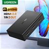 UGREEN HDMI Splitter 1 in 2 Out 4 k60hz Splitter compatibile con HDMI per Dual monitor HDCP 2.2 3D HDR EDID HDMI Adapter