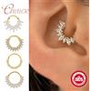 CANNER 1PC Orecchio Osso Lobo S925 Fibbia In Argento Sterling Per Le Donne Trago Cartilagine Orecchino Penetrante Gioielli Zircone Orecchino A Cerchio