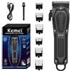 KEMEI Tagliacapelli Regolabile per Uomo, Trimmer Professionale Elettrico Senza Fili, Macchina per Taglio Capelli e Barba Ricaricabile USB