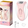 Kemei Epilatore da donna Depilazione elettrica Corpo viso Lady Bikini, gambe, braccia, peli delle ascelle Ascelle Ricaricabile