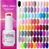 Clou Beaute 15ml Rosso Nero Bianco Verde Neon Gel Smalto Base Top Coat Velluto Top 400 Colori Semi Permanente Gel Smalto per unghie