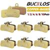BUCKLOS MTB Pastiglie Freno A Disco per SHIMANO D02S Pastiglie Freno Idraulico In Metallo A Base di Rame Pastiglie Freno Per Mountain Bike per M9120 M820 M810