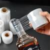 PDQ 1 pz 3 cm x 1500/6500 cm Sigillo per bottiglia di vino/liquore estensibile a prova di perdite - Pellicola bianca anti-evaporazione, anti-età per un memorizzazione sicura