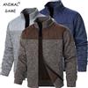 ANIMAL GAME Felpe patchwork da uomo Giacca con colletto alla coreana Cardigan slim fit Streetwear Abbigliamento sportivo Cappotto con zip casual Tuta da esterno da uomo