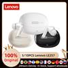 Lenovo 5/10PCS Lenovo LE257 Cuffie TWS Wireless Bluetooth 6.0 HiFi Sound ENC Riduzione del rumore delle chiamate Controllo touch con microfono Auricolari