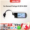 OSSURET Lettore autoradio Android per Renault Twingo 3 III BCM 2014 -2024 Carplay Auto GPS 2DIN Car Multimedia di Snapdragon 6115