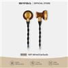 SIVGA M300 Auricolari In-Ear Hi-Fi con Driver Dinamico da 15,4 mm, Cuffie Cablate a Testa Piatta ad Alta Fedeltà in Legno di Ebano