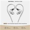 SIVGA SM100 Auricolari In-Ear con Driver Dinamico a Doppia Camera da 10mm, Cavo Staccabile da 0,78 mm a 2 Pin con Microfono per Musica/Gaming